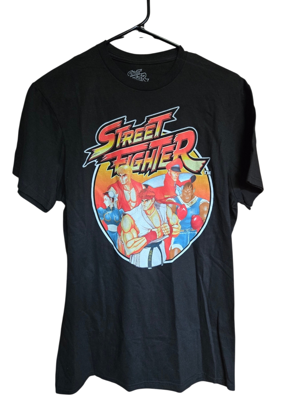 Street Fighter Graphic T-Shirt Men’s Size M Black Capcom Retro Gamer Tee Ryu Ken - Picture 4 of 6